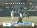 Bunt up 1B Line and R3 Trying to Score
